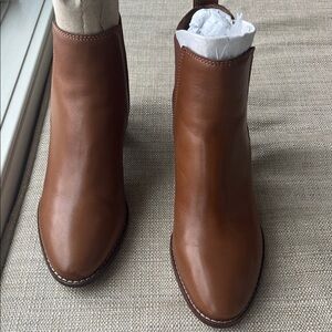 Madewell Rich Brown Leather Booties